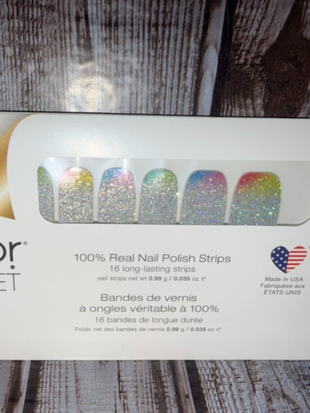 Throwing Shade Color Street Nail Polish Strips Retired Silver Glitter Nail Polis